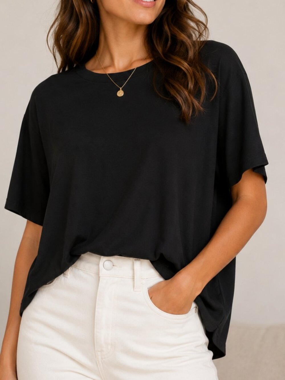 Banana Republic Sport Black Short Sleeve Top Women’s Large Soft Stretch Tee